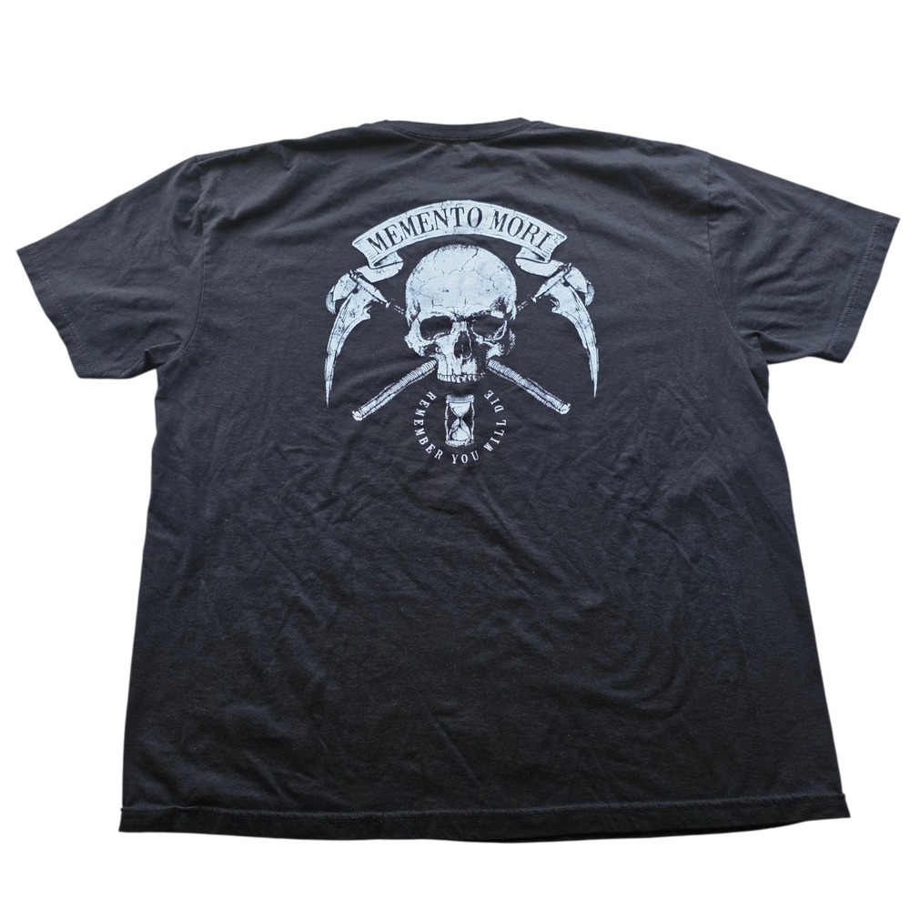 Savage Tacticians T-Shirt Shirt Memento Mori Skull Military Black Mens XL